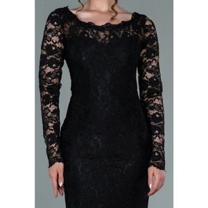 Express Black Lace Mini Dress